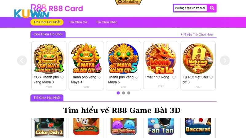 Tìm hiểu về R88 Game Bài 3D
