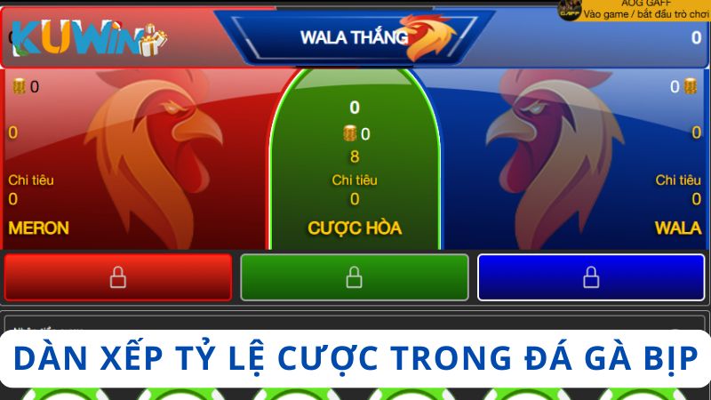 Dàn xếp trong đá gà khiến tỷ lệ cược giữa các kèo không hợp lý