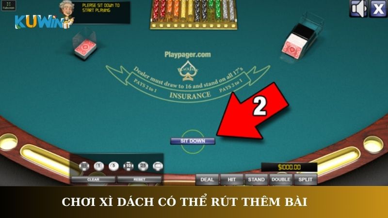 Chơi Xì Dách có thể rút thêm bài